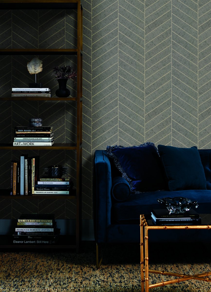 Atelier Herringbone Wallpaper