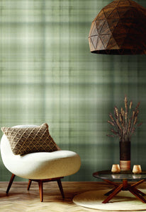 Sterling Plaid Wallpaper