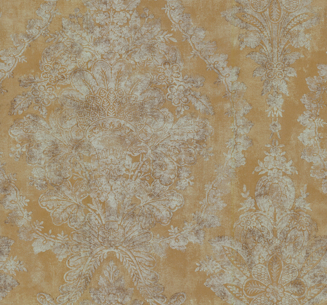 metallic, gold, silver, glint, scenic, chinoiserie, gold leaf, leopards, birds, acanthus, damask, leaf, leaves, classic, s...