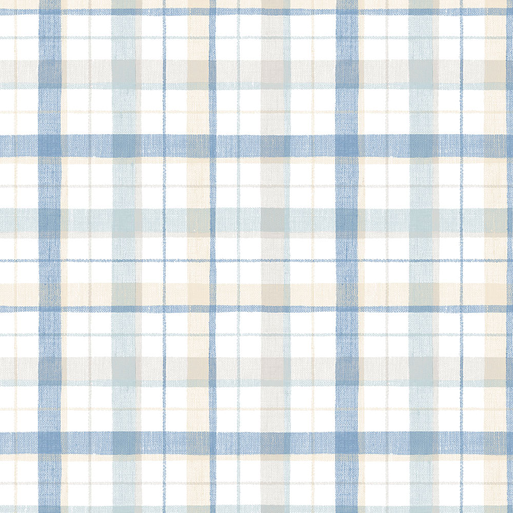 Linen Plaid Wallpaper