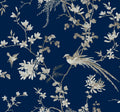 metallic, gold, silver, glint, scenic, chinoiserie, gold leaf, leopards, birds, acanthus, damask, leaf, leaves, classic, s...