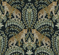 metallic, gold, silver, glint, scenic, chinoiserie, gold leaf, leopards, birds, acanthus, damask, leaf, leaves, classic, s...