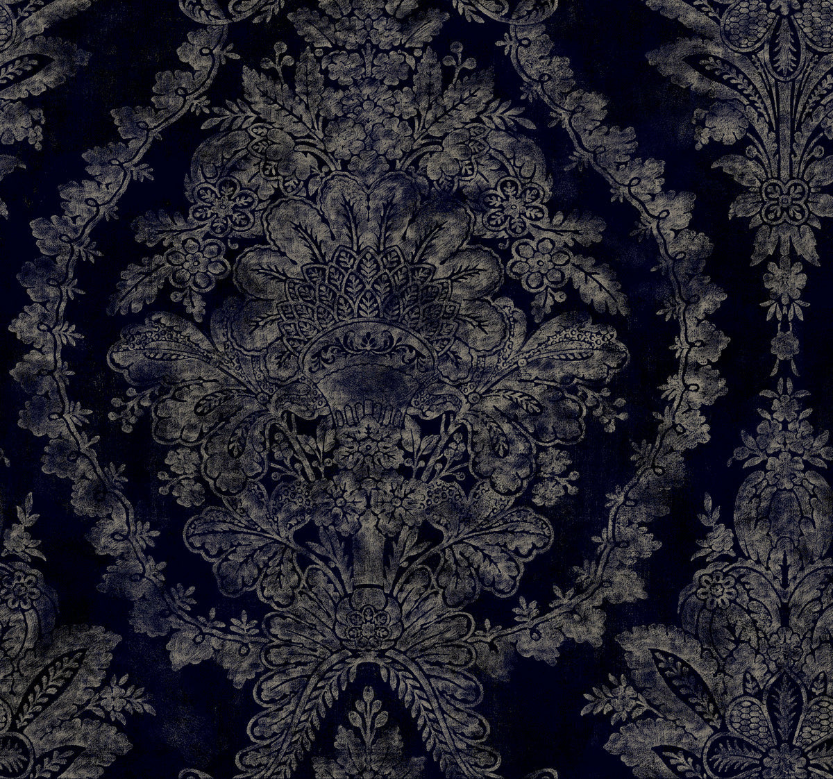 metallic, gold, silver, glint, scenic, chinoiserie, gold leaf, leopards, birds, acanthus, damask, leaf, leaves, classic, s...