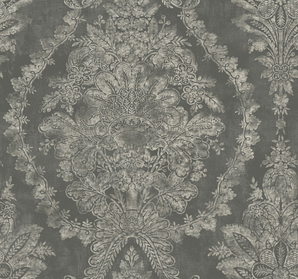 metallic, gold, silver, glint, scenic, chinoiserie, gold leaf, leopards, birds, acanthus, damask, leaf, leaves, classic, s...