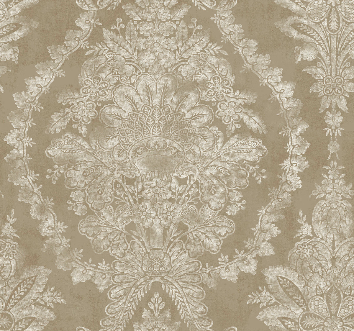 metallic, gold, silver, glint, scenic, chinoiserie, gold leaf, leopards, birds, acanthus, damask, leaf, leaves, classic, s...