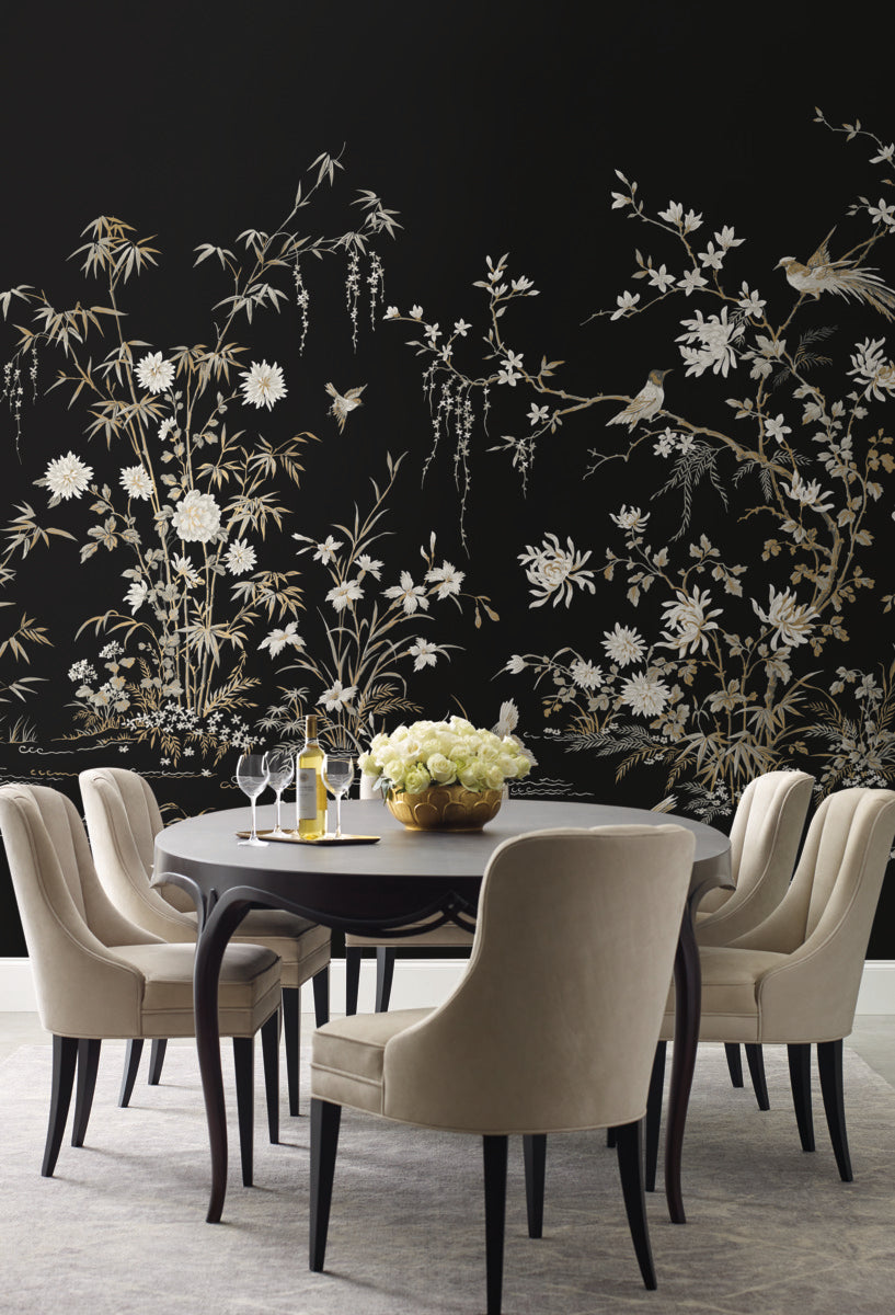 Flowering Vine Chino Wallpaper Mural
