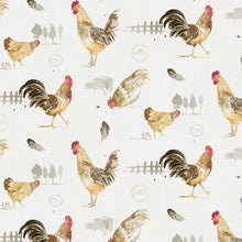 Load image into Gallery viewer, wallpaper, wallpapers, birds, roosters, chickens, feathers, trees, fence, hen house