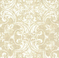 Damask cream silver