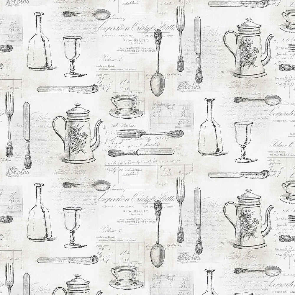 Cutlery Sidewall Wallpaper