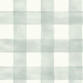 Magnolia Home Watercolor Check Removable Wallpaper gray/white