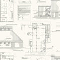 removable wallpaper grey federal blueprint floorplan Magnolia Market