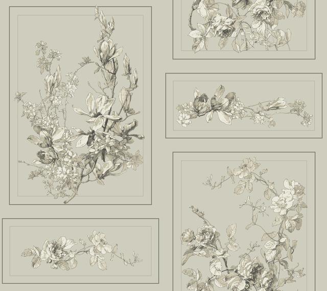 Magnolia Home The Magnolia Removable Wallpaper brown/gray