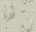 sunny grey mustard gold botanical prints leaf leaves branches flowers floral buds blossoms