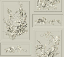 Load image into Gallery viewer, sunny grey mustard gold botanical prints leaf leaves branches flowers floral buds blossoms