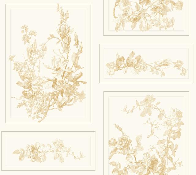 Magnolia Home The Magnolia Removable Wallpaper brown/white