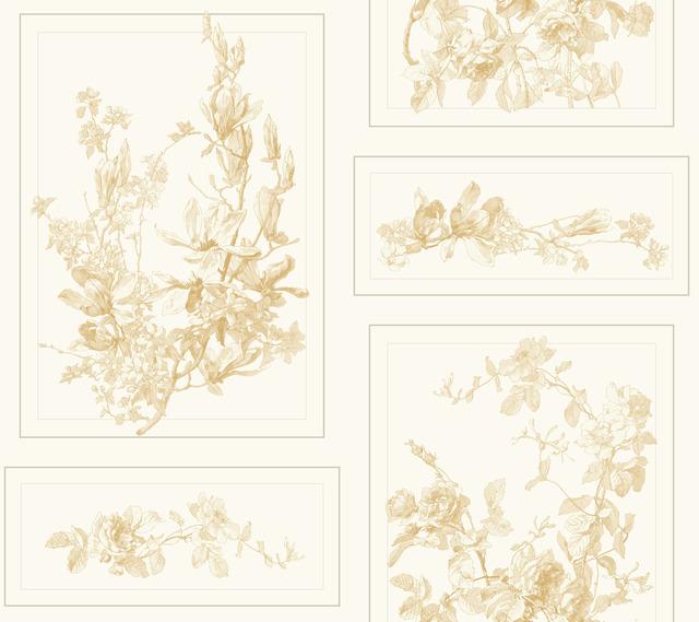 Magnolia Home The Magnolia Removable Wallpaper brown/white