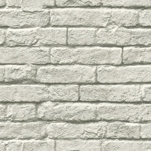 Load image into Gallery viewer, greyscale removable wallpaper bricks wall industrial loft