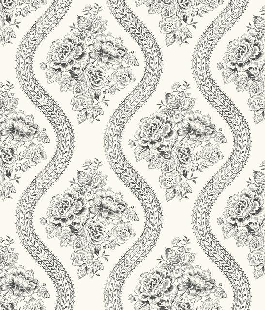 removable wallpaper cupola rainy days Sunday stroll mustard bright days navy taupe grey cream aqua seafoam tattersall lace...