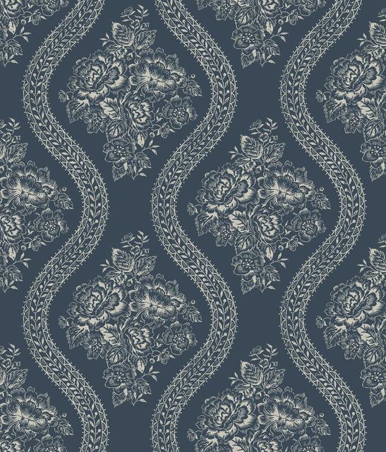 removable wallpaper cupola rainy days Sunday stroll mustard bright days navy taupe grey cream aqua seafoam tattersall lace...