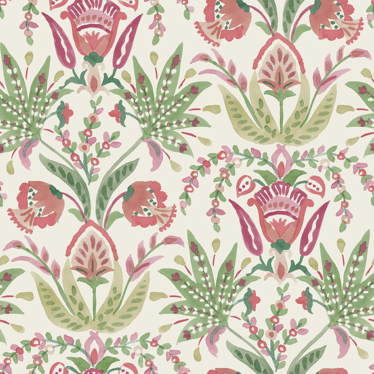 Seaside Jacobean Wallpaper