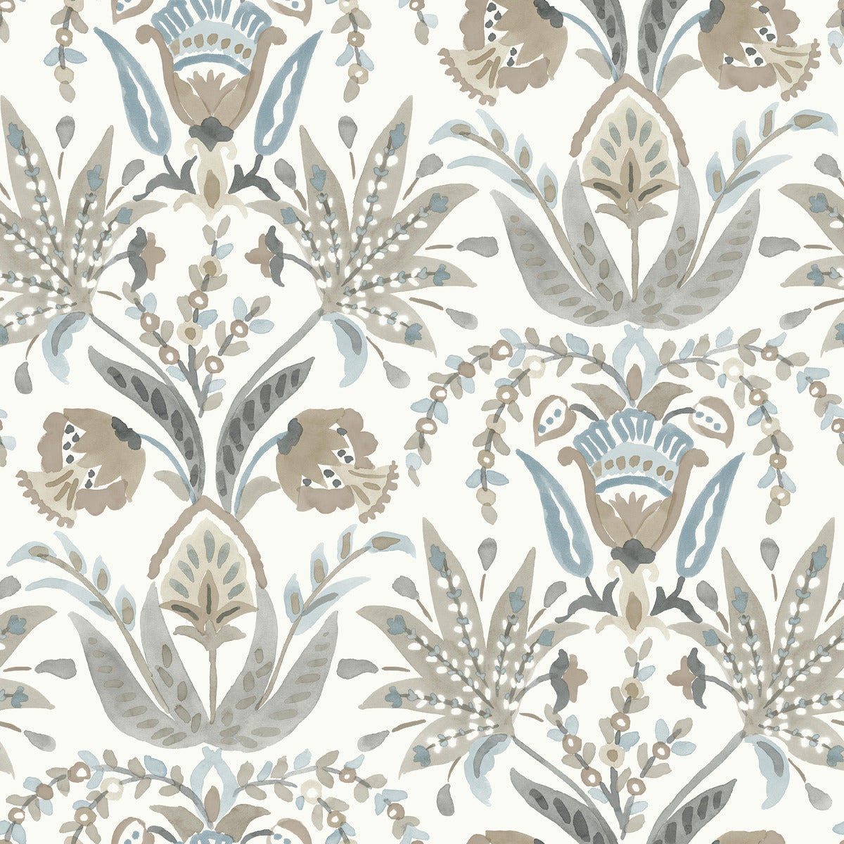 Seaside Jacobean Wallpaper