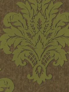 MN80704. Brown faux bg. W/ green madallion