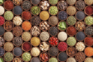 Spice Bowls Wall Mural