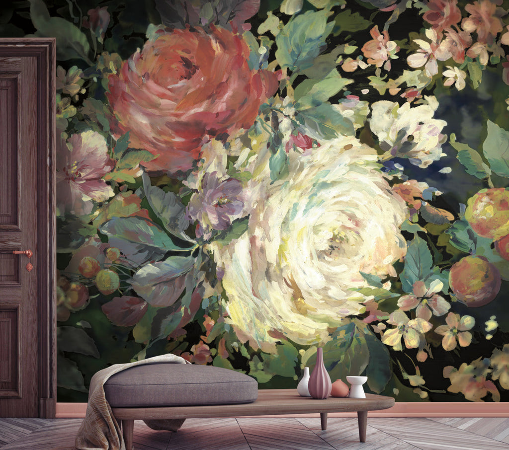 Impressionist Floral Mural