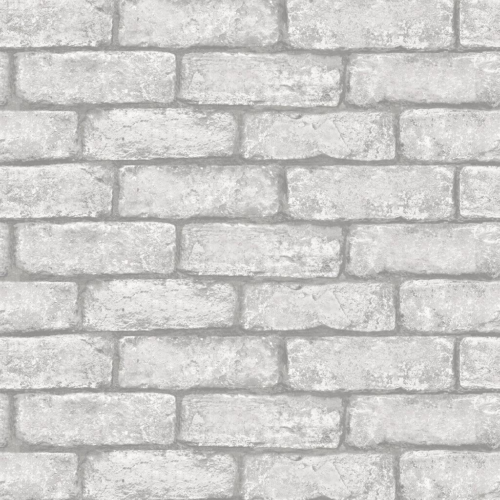 Cambridge Brick Grey Peel & Stick Wallpaper