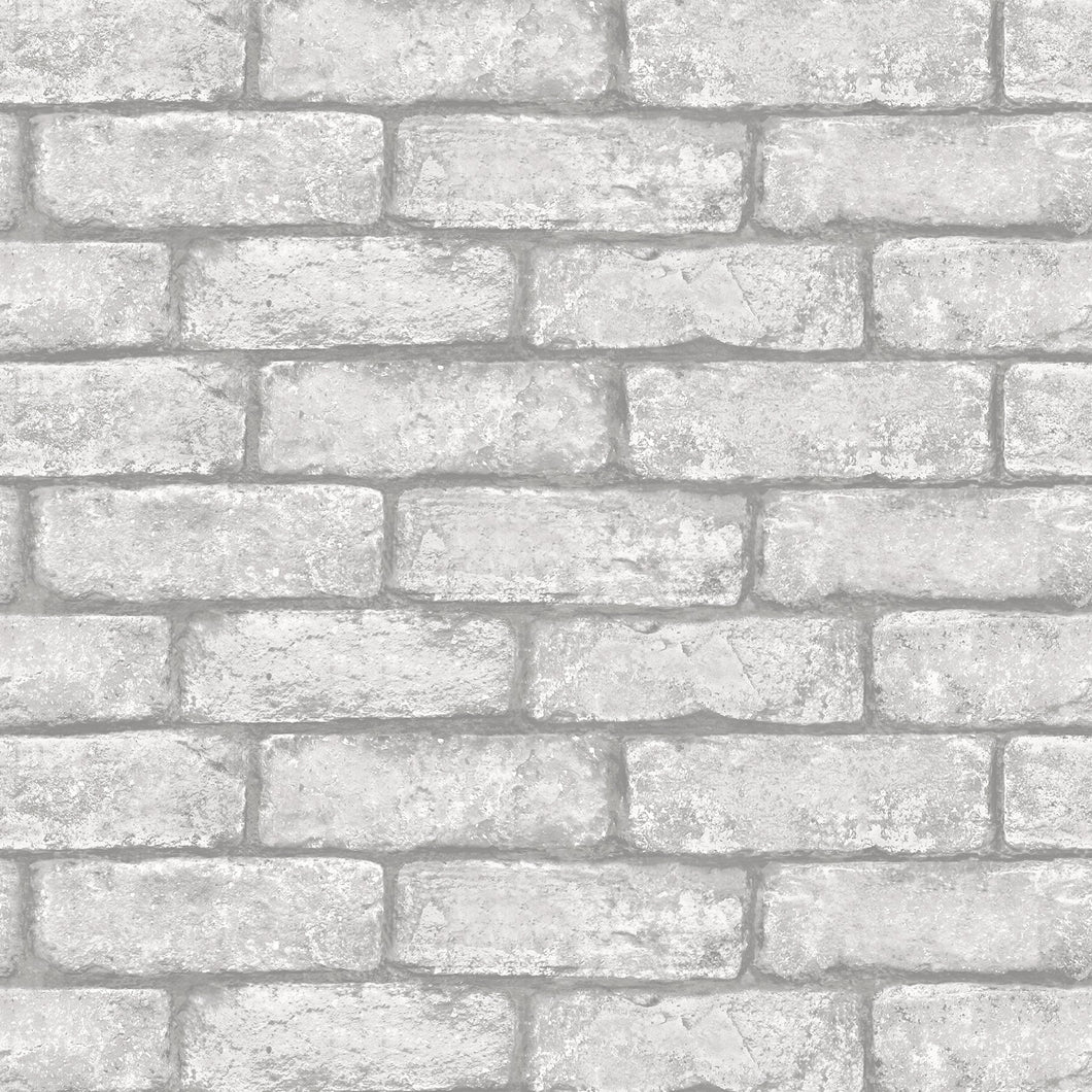 Cambridge Brick Grey Peel & Stick Wallpaper