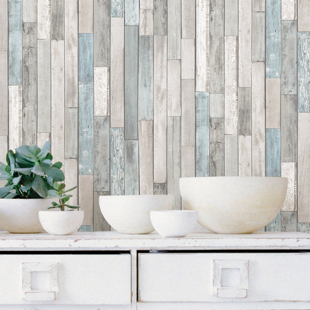 Weathered Plank Shore Peel & Stick Wallpaper
