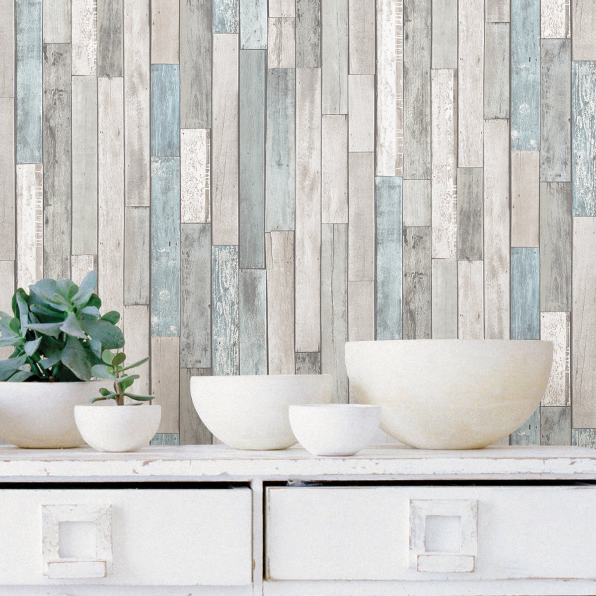 Weathered Plank Shore Peel & Stick Wallpaper