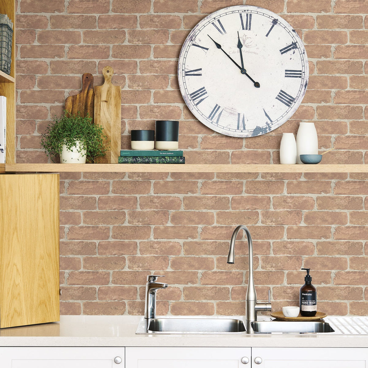 Old Town Brick Peel & Stick Wallpaper
