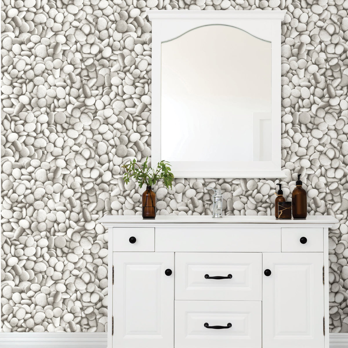 River Stones Peel & Stick Wallpaper