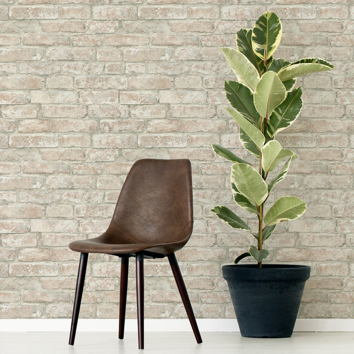 Washed Denver Brick Peel & Stick Wallpaper