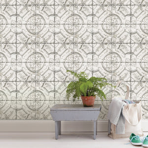 Newport Tin Tile Peel & Stick Wallpaper