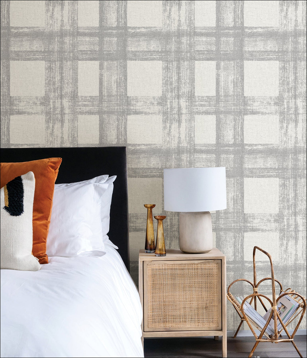 Vintage Plaid Peel & Stick Wallpaper