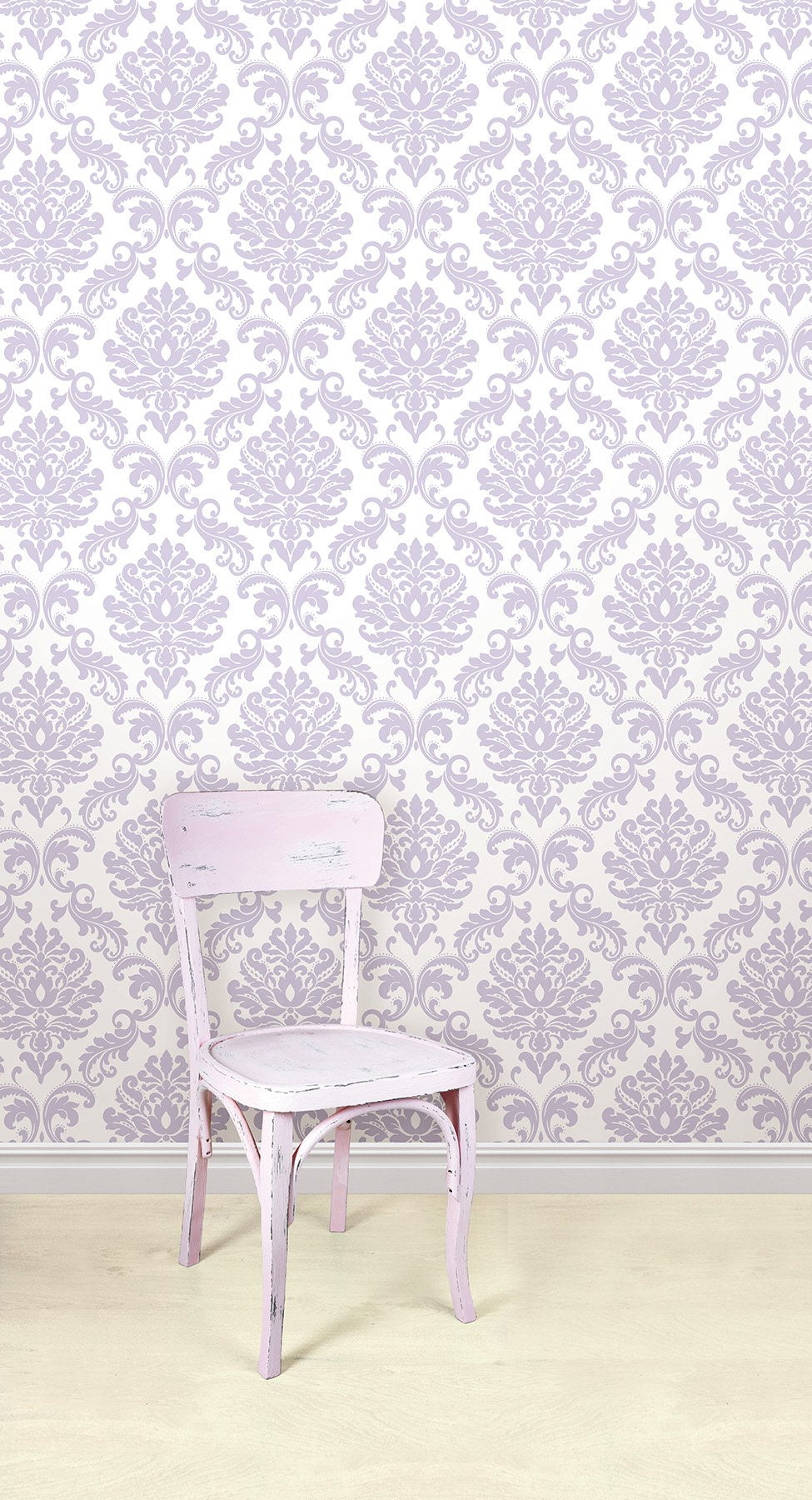 Purple Ariel Peel & Stick Wallpaper