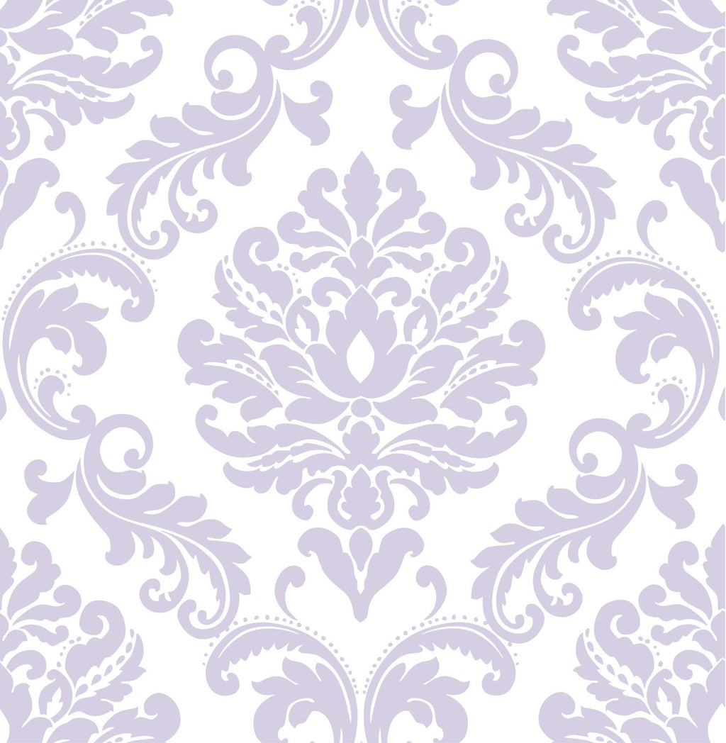Purple Ariel Peel & Stick Wallpaper