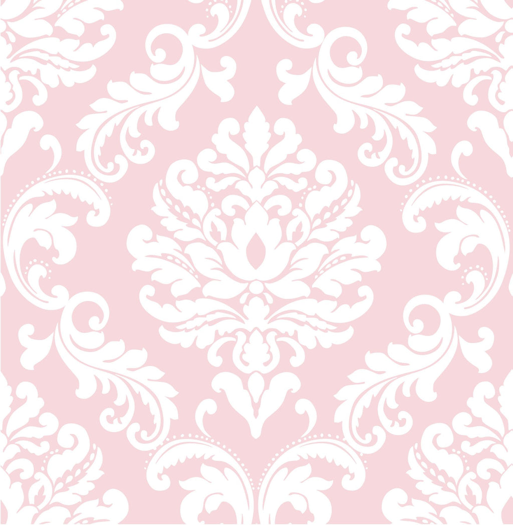Pink Ariel Peel & Stick Wallpaper