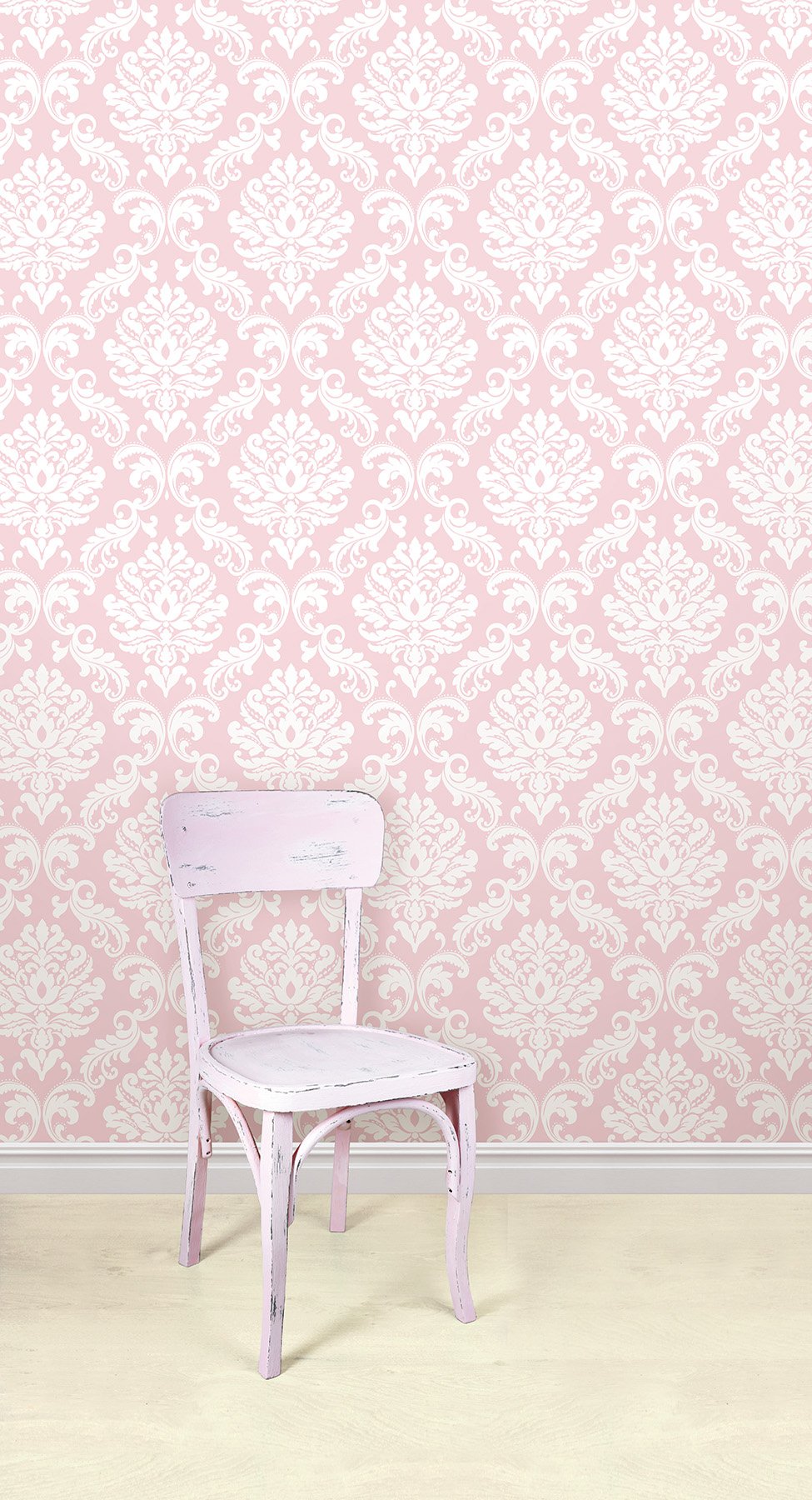 Pink Ariel Peel & Stick Wallpaper