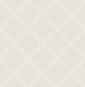 Taupe Quatrefoil Peel & Stick Wallpaper