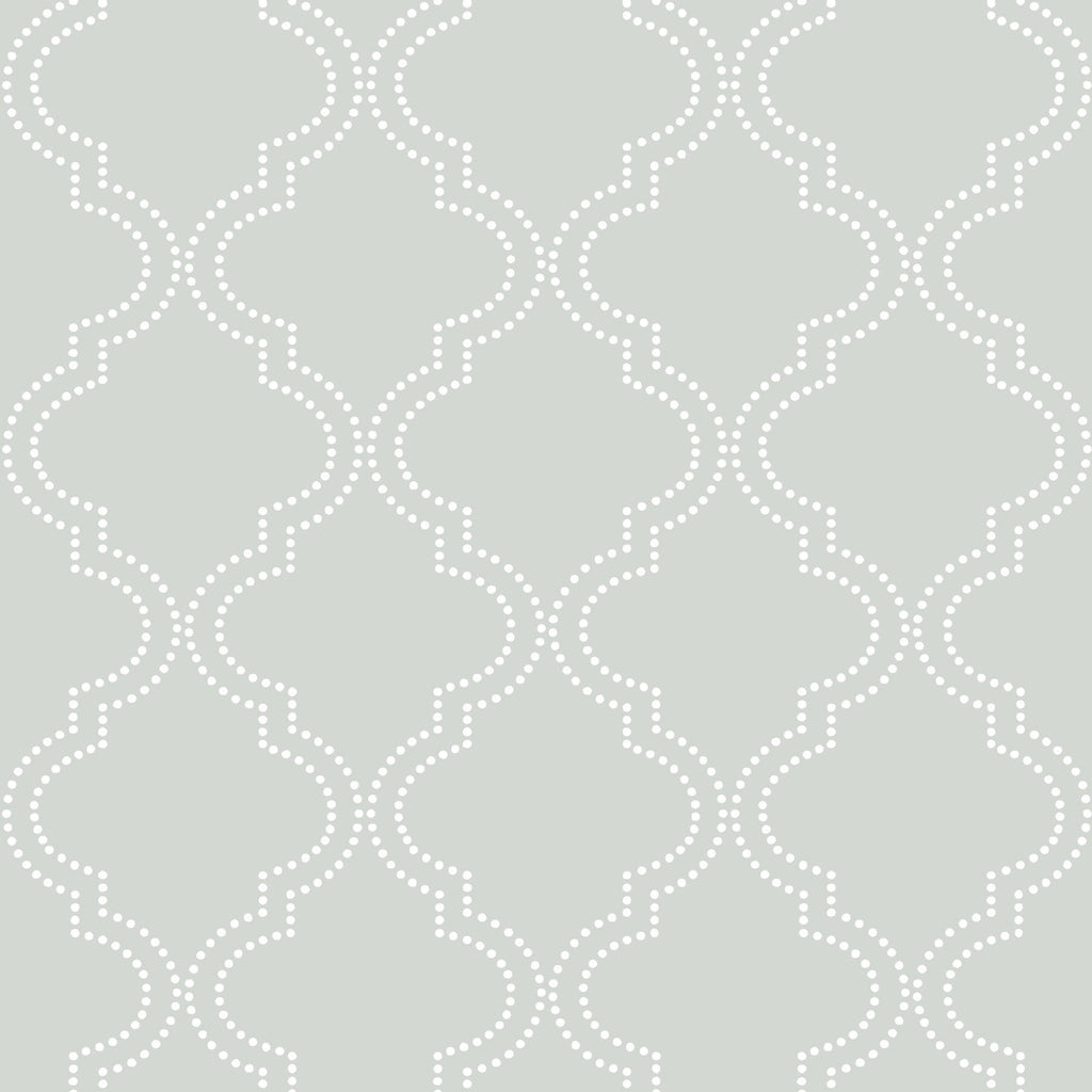 Grey Quatrefoil Peel & Stick Wallpaper