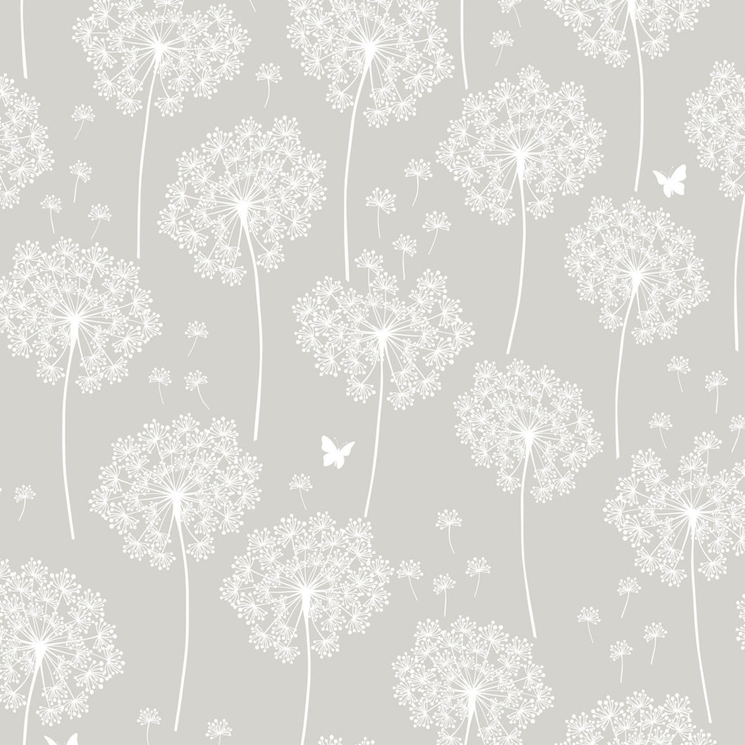 Dandelion Grey Peel & Stick Wallpaper