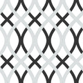 Black and Silver Lattice Peel & Stick Wallpaper