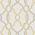 Sausalito Taupe/Yellow Peel & Stick Wallpaper