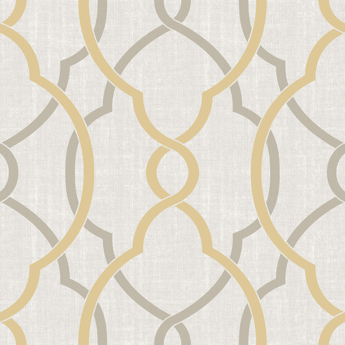Sausalito Taupe/Yellow Peel & Stick Wallpaper