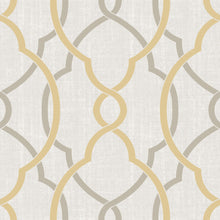 Load image into Gallery viewer, Sausalito Taupe/Yellow Peel &amp; Stick Wallpaper