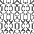 Uptown Trellis Black/White Peel & Stick Wallpaper