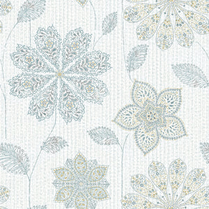 Gypsy Floral Blue/Green Peel & Stick Wallpaper